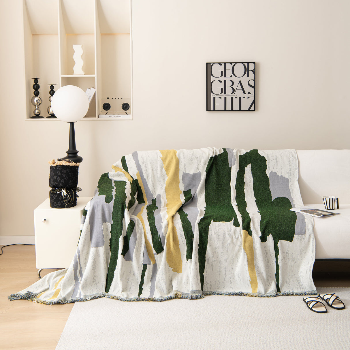 Colorful Chenille Sofa Throw Cover, Fashionable Soft Washable Couch Protector, Sectional Sofa Covers