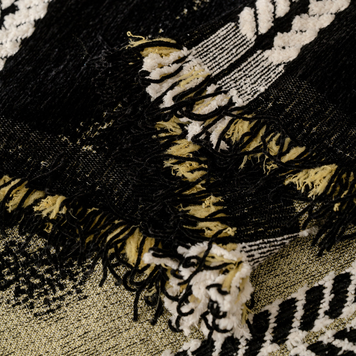 Boho Couch Throw Blanket with Textured Stripes, Sofa Cover for Living Room Decor