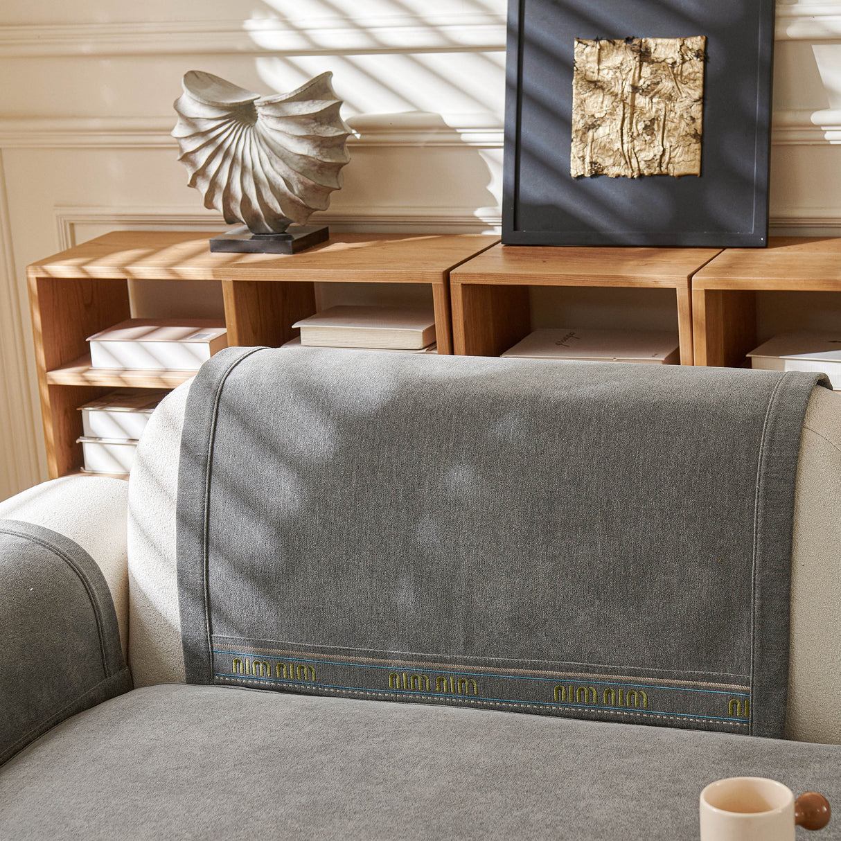 Chenille Sofa Cover Pet Mat, Non-Slip Couch Protector for Sectional & L-Shaped Sofas