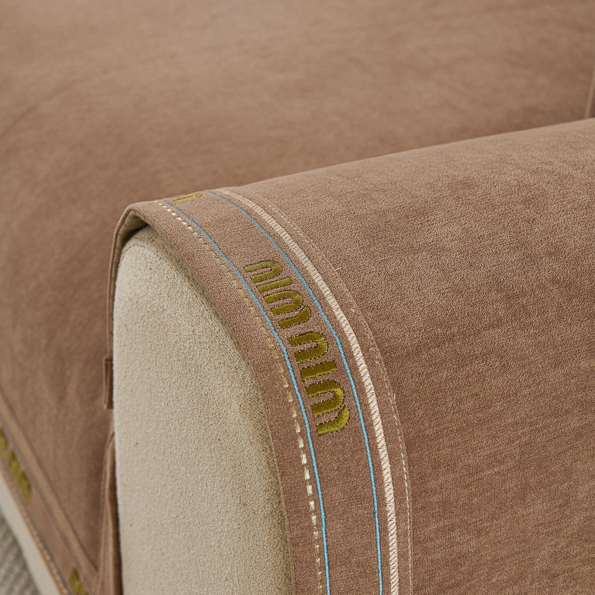 Chenille Sofa Cover Pet Mat, Non-Slip Couch Protector for Sectional & L-Shaped Sofas