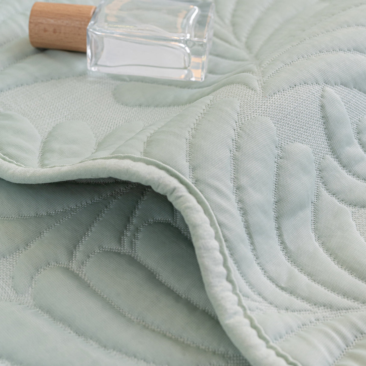 Sofa Cover for Leather & Fabric Couches, 3D Leaf Embossed Quilted Furniture Covers