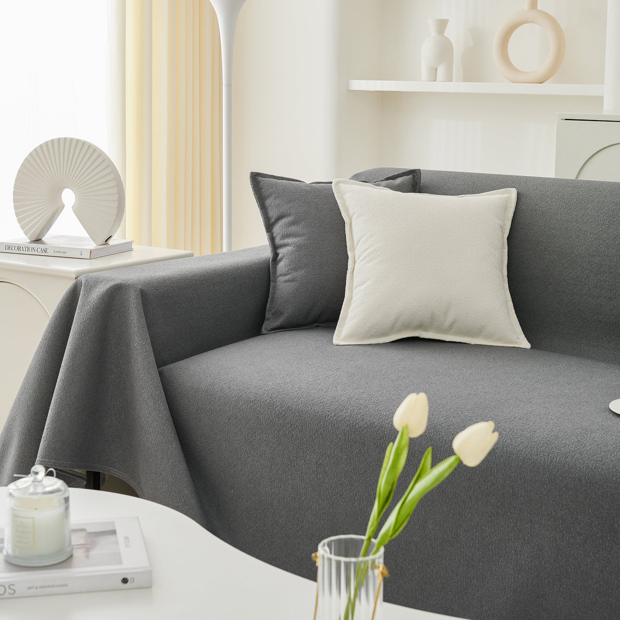 Extra Large Waterproof Non Slip Sofa Cover Blanket, Furniture Covers for Pets, Cozy Couch Protector