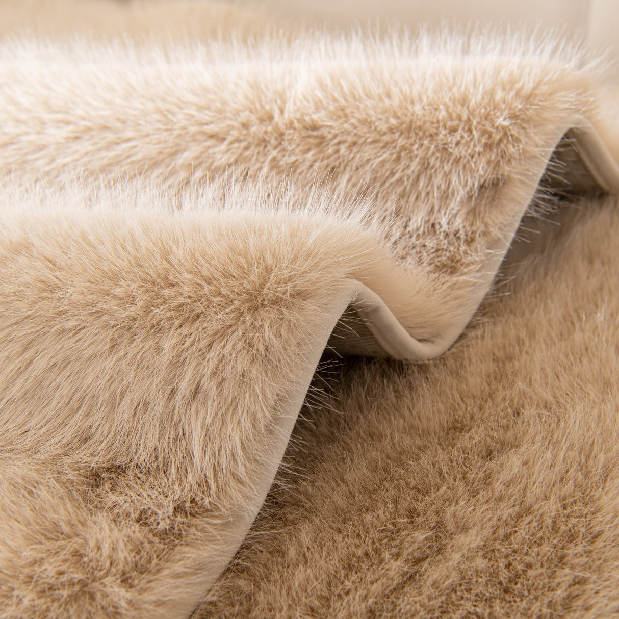 Faux Mink Velvet Luxury Fluffy Sofa Cushion, Winter Warm Thick Plush Non-slip Sofa Covers