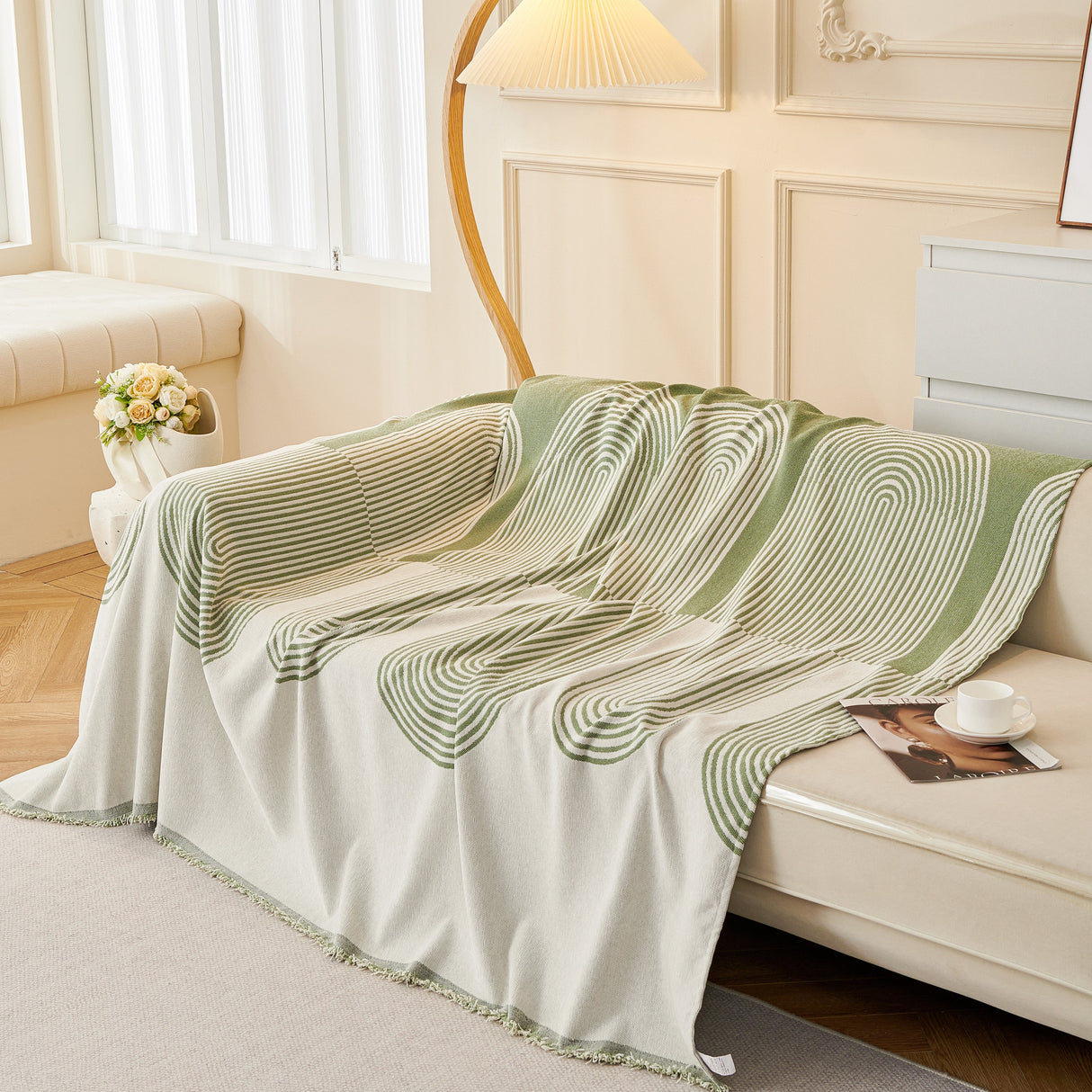 Chenille Boho Geometric Sofa Throw Cover Luxury Throws for Sofas Cat Proof Slipcovers Couch Covers