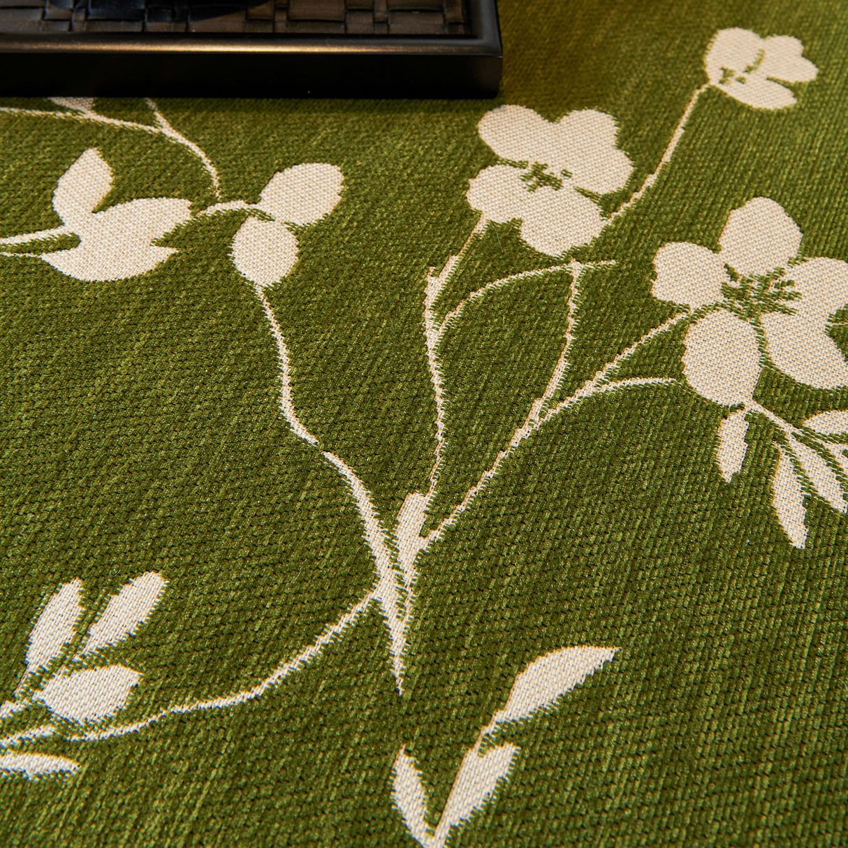 Floral Chenille Couch Cover, Non-Slip Sofa Slipcover Protector for Furniture