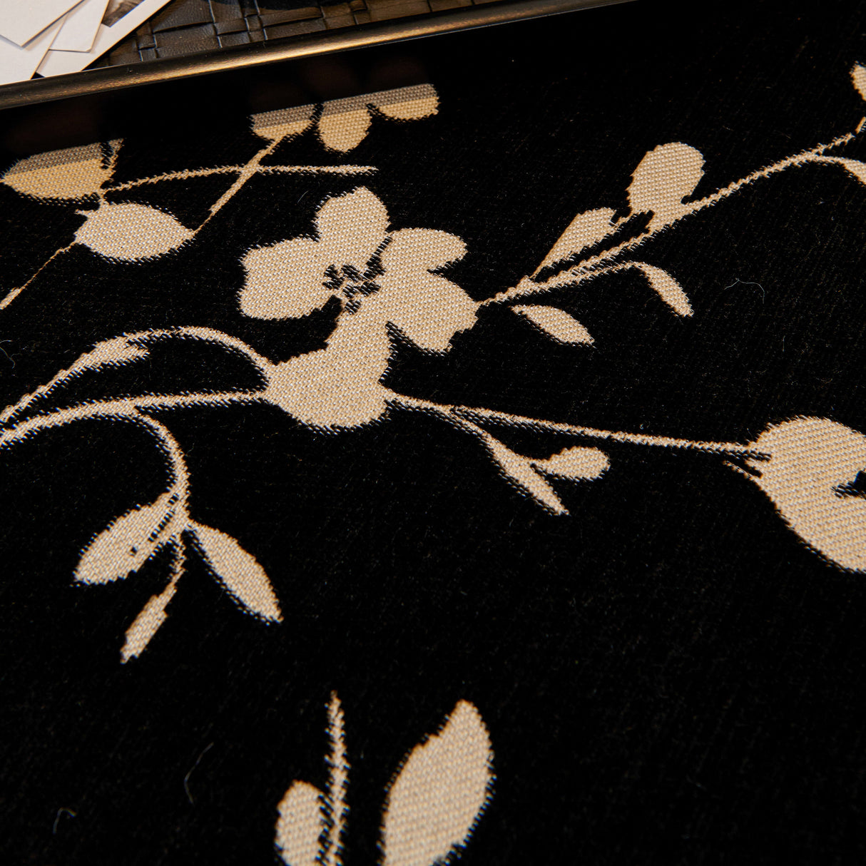 Floral Chenille Couch Cover, Non-Slip Sofa Slipcover Protector for Furniture