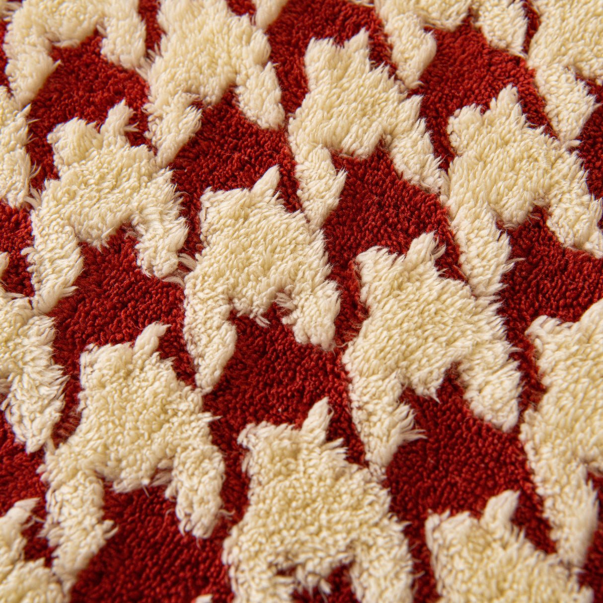 Winter Thickened Sherpa Fleece Houndstooth Sofa Cushion, Non-slip Sofa Cover with Plush