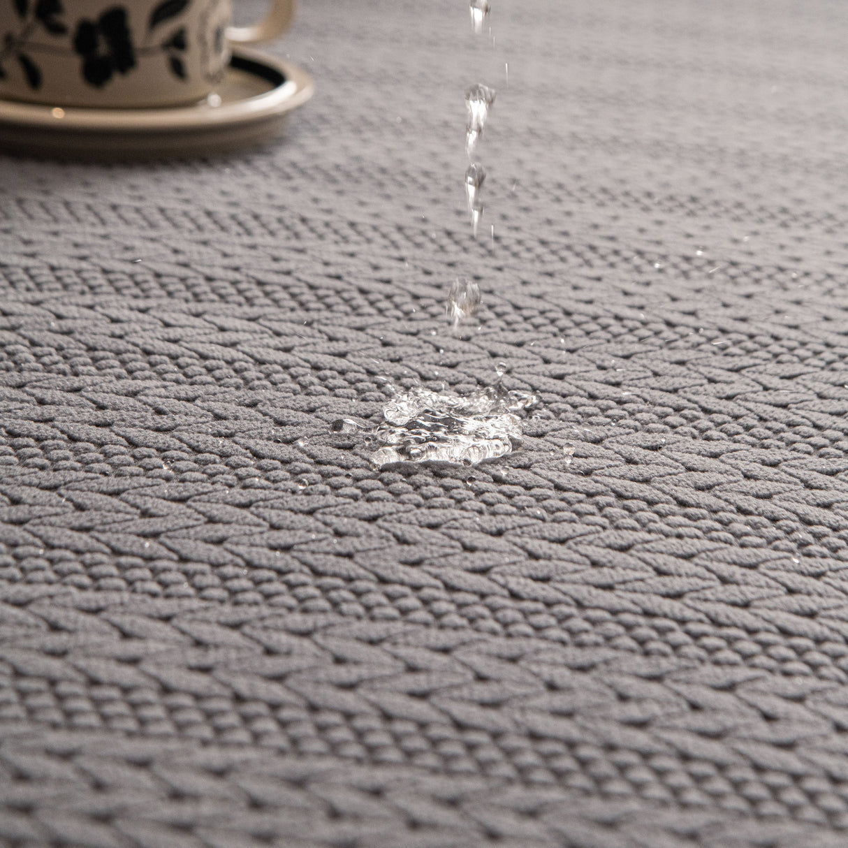 High Stretch Wheat Ear Embossed Textured Couch Slipcover, Water Repellent Sofa Cover