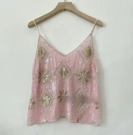 Women's Embroidered Sequin Beaded Sling