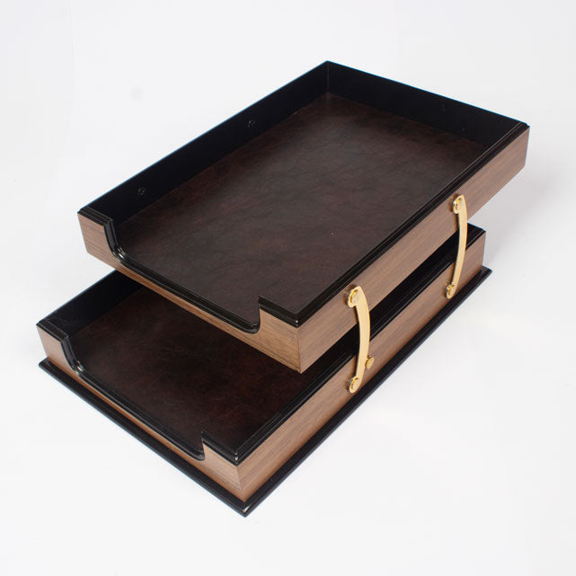MOOG Wooden Prestige Double Document Tray