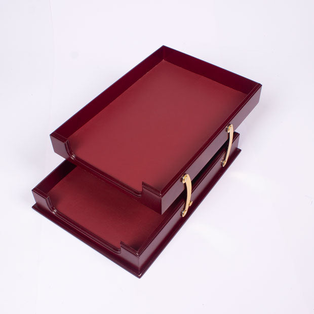 MOOG Wooden Prestige Double Document Tray