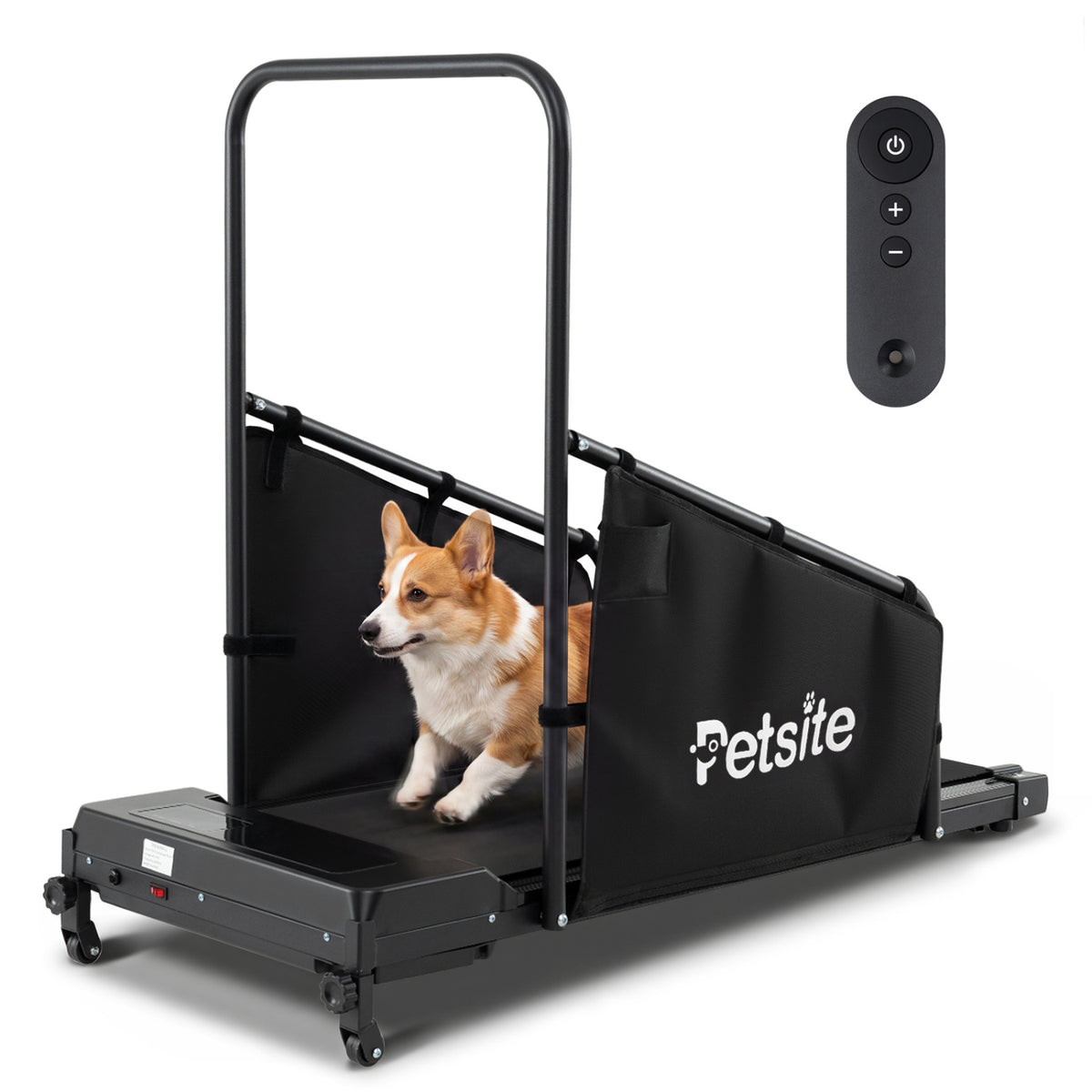 Dog Treadmill with Remote Control and LCD Display for Small Medium Dogs-Black