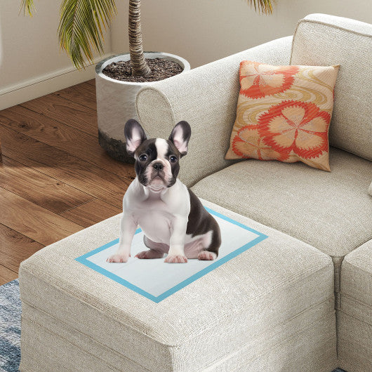 Dog and Puppy Pee Pads 18" x 13" (300 Counts) for Potty Training-Blue