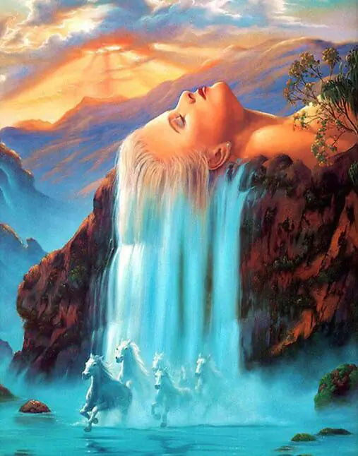 Diamond Painting Cross Stitch DIY Magic Woman