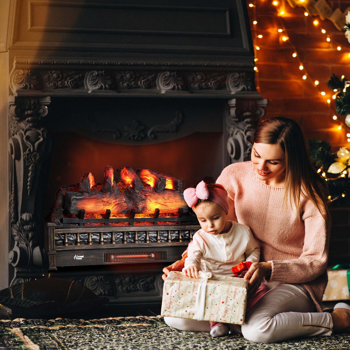 (Open Box) Eternal Flame EF30-PB Electric Fireplace Logs