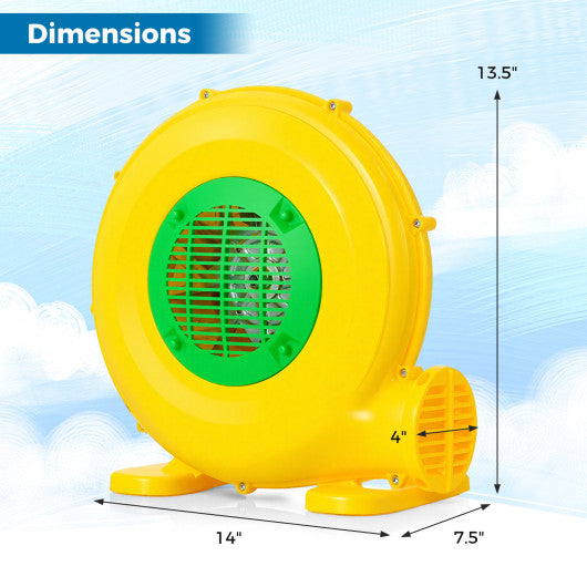480W Bounce House Blower with Handle and Ground Stakes