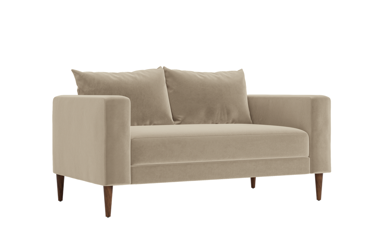 The Essential Loveseat in Recycled Velvet – Compact Eco-Friendly 2-Seater by Sabai by Couch.com