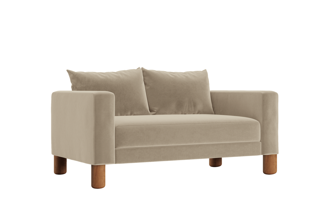 The Essential Loveseat in Recycled Velvet – Compact Eco-Friendly 2-Seater by Sabai by Couch.com