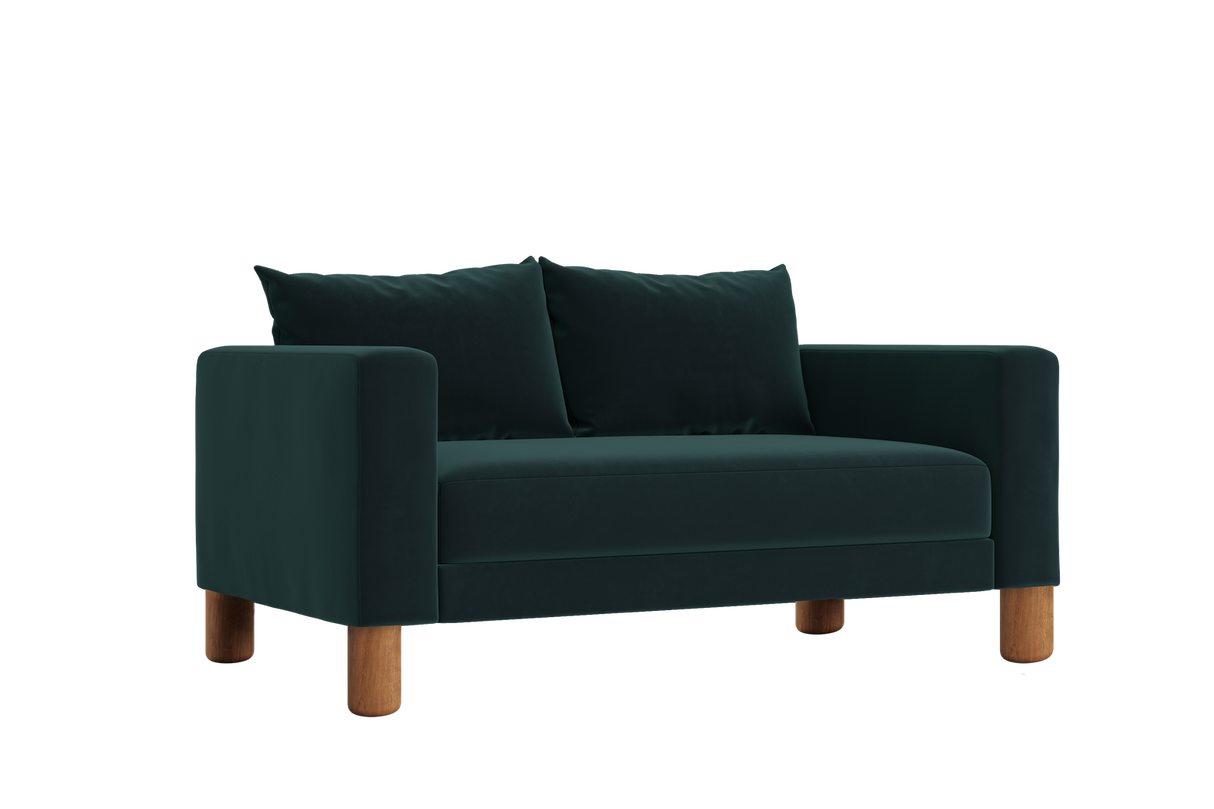 The Essential Loveseat in Recycled Velvet – Compact Eco-Friendly 2-Seater by Sabai by Couch.com