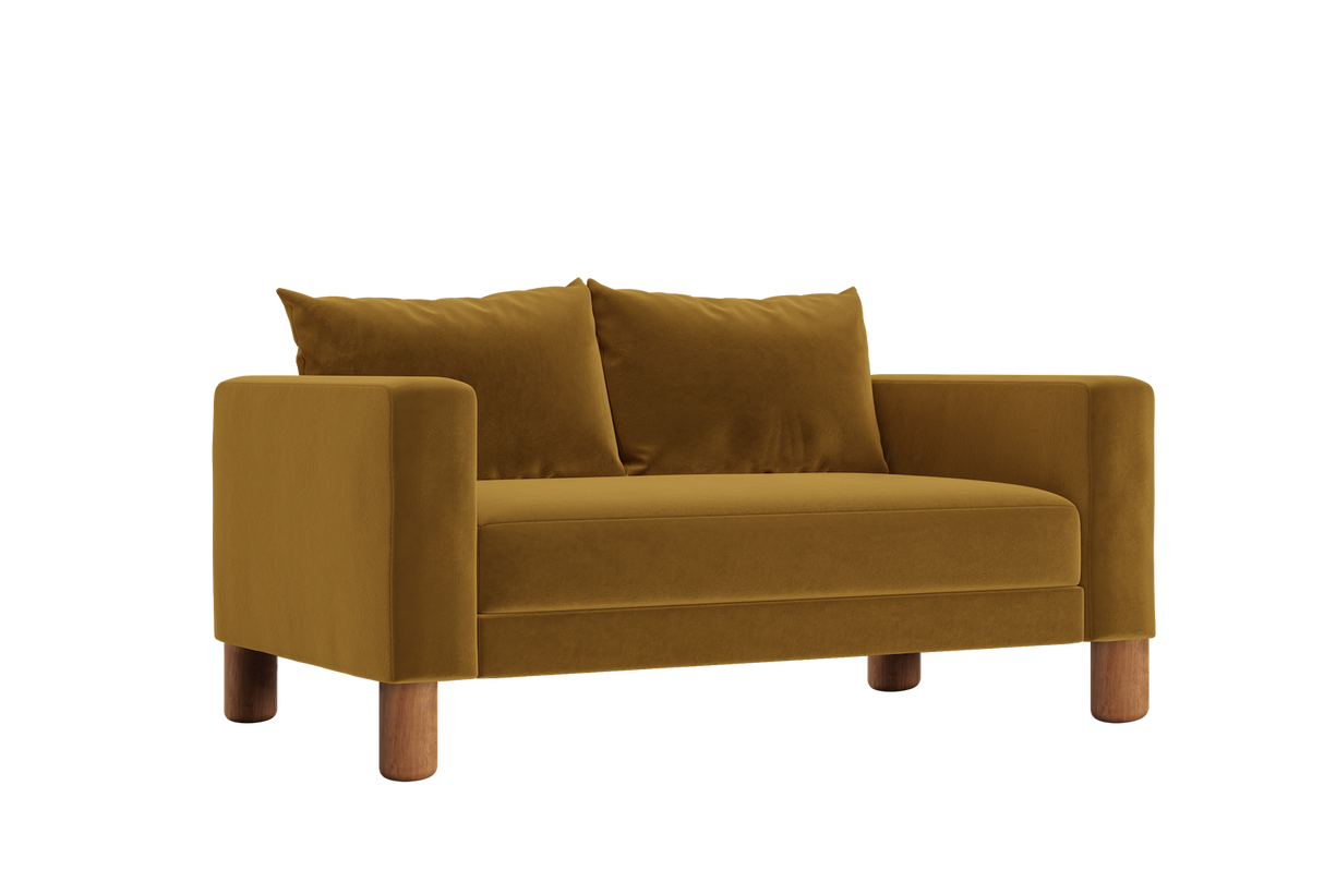 The Essential Loveseat in Recycled Velvet – Compact Eco-Friendly 2-Seater by Sabai by Couch.com