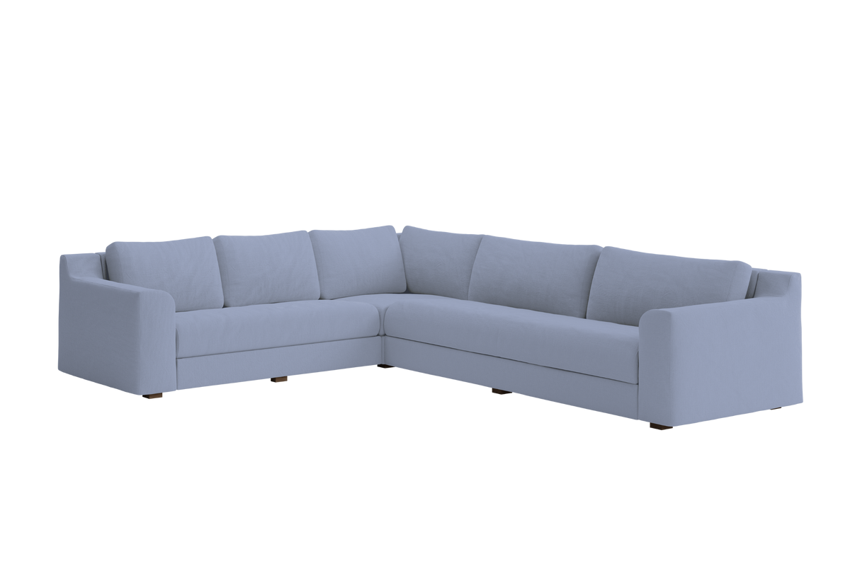 The Elevate Reversible L Sectional in Natural Hemp – Spacious Eco-Friendly Sofa by Sabai by Couch.com