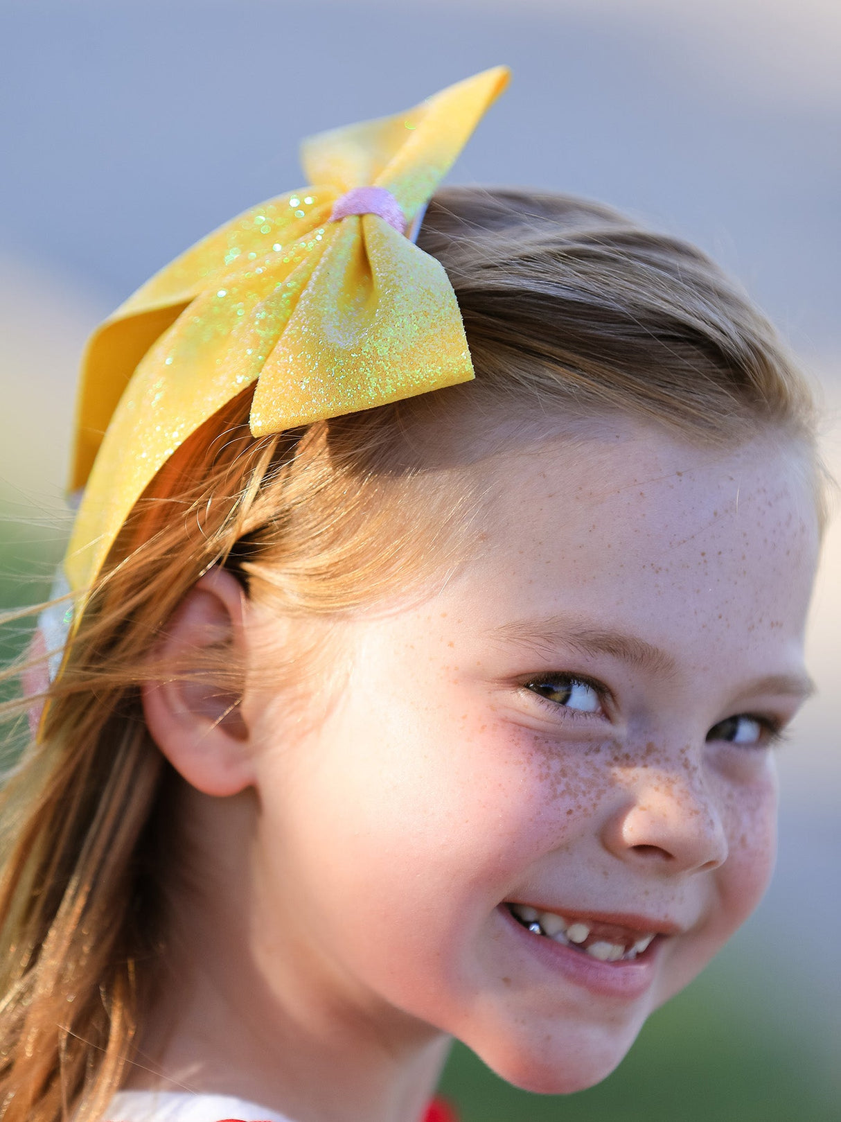 Back to School Sequin Bow Hairpin