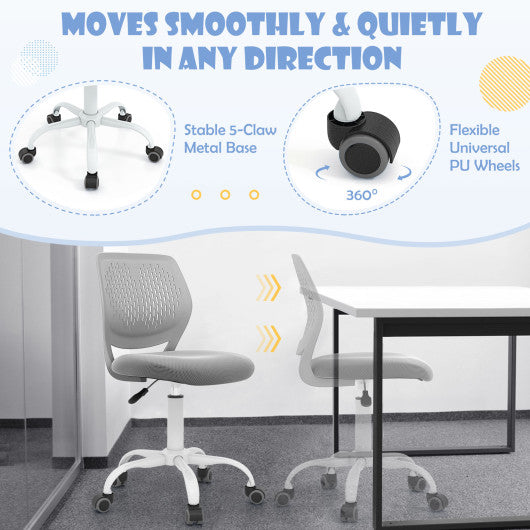 Ergonomic Children Study Chair with Adjustable Height-Gray