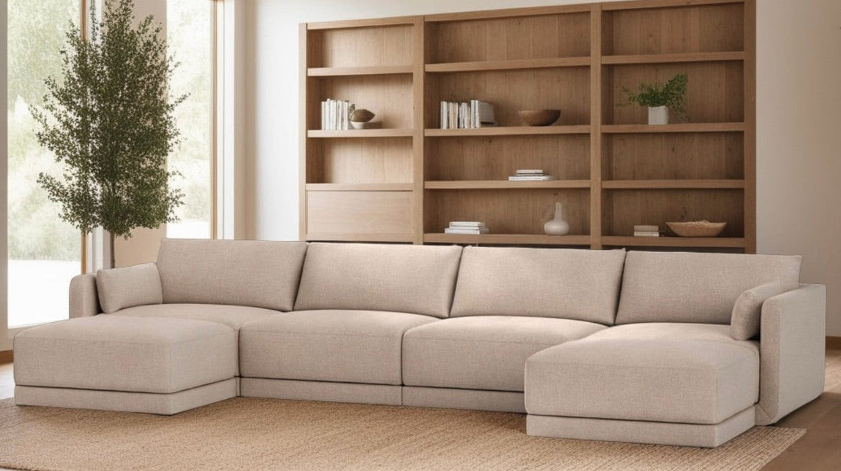 Eva Double Chaise Sectional Sofa by BenchMade Modern – Plush Modular Comfort by Couch.com