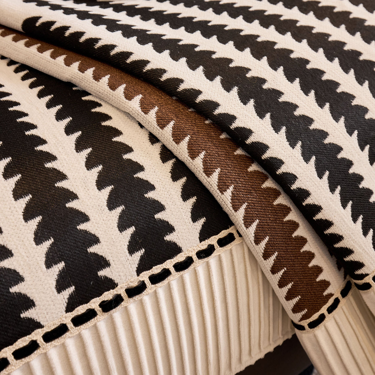 Vertical Stripes Sectional Sofa Cover Slipcover - Non-Slip, Fits L-Shape Couches