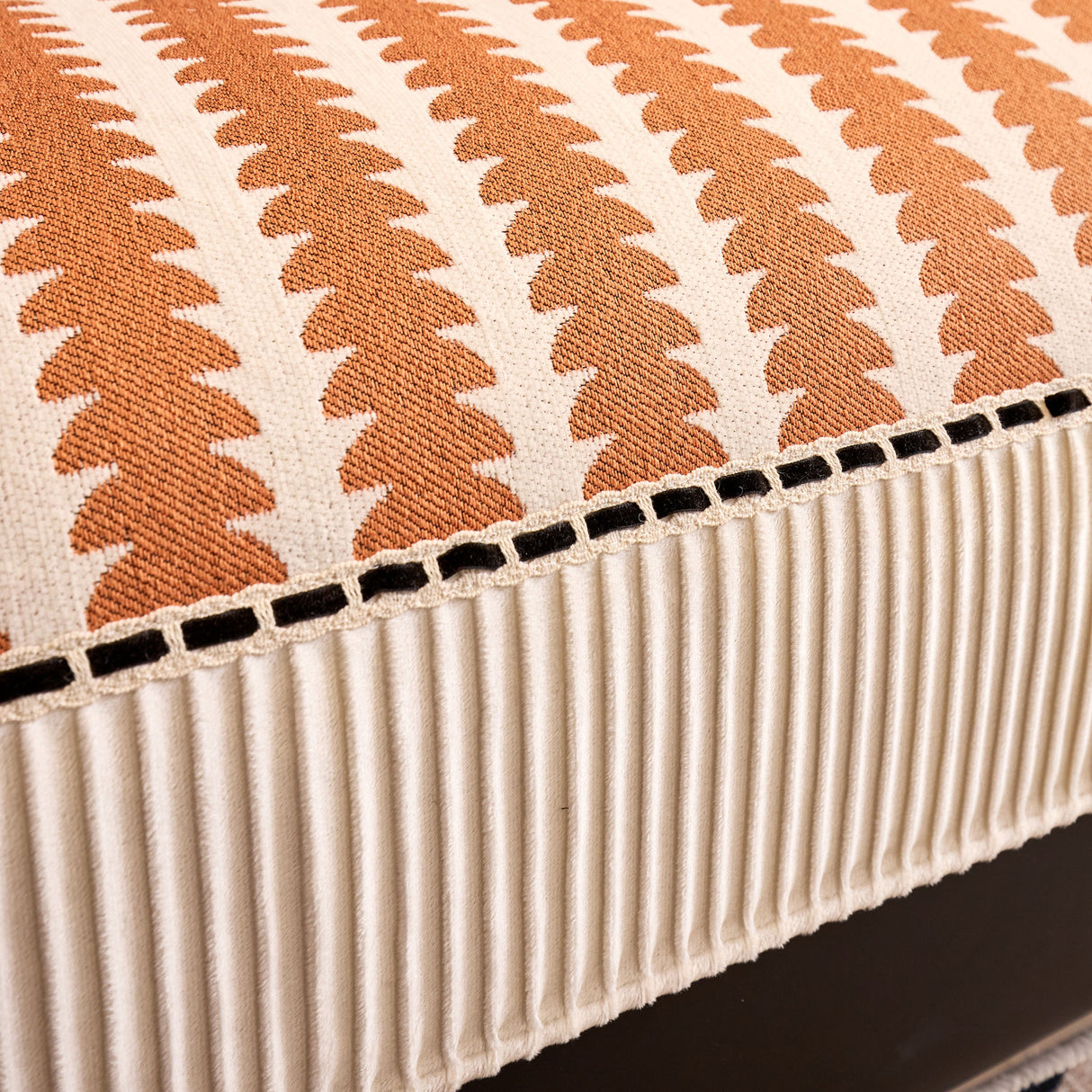 Vertical Stripes Sectional Sofa Cover Slipcover - Non-Slip, Fits L-Shape Couches