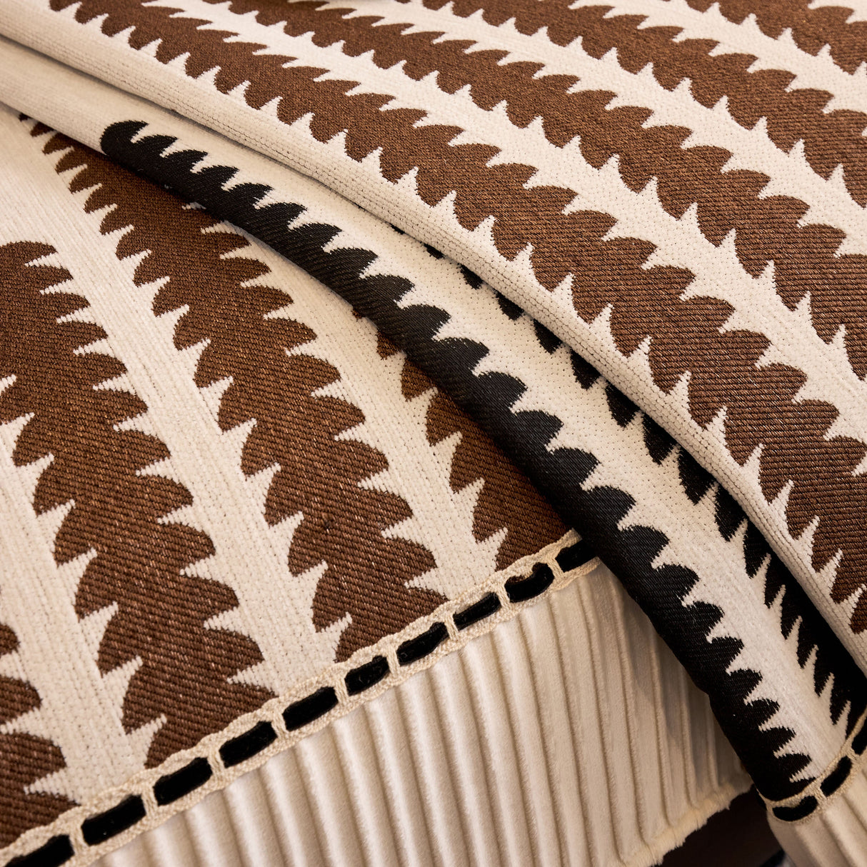 Vertical Stripes Sectional Sofa Cover Slipcover - Non-Slip, Fits L-Shape Couches