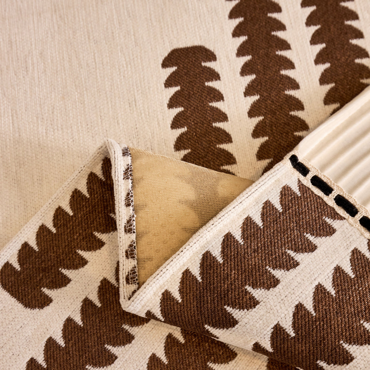 Vertical Stripes Sectional Sofa Cover Slipcover - Non-Slip, Fits L-Shape Couches