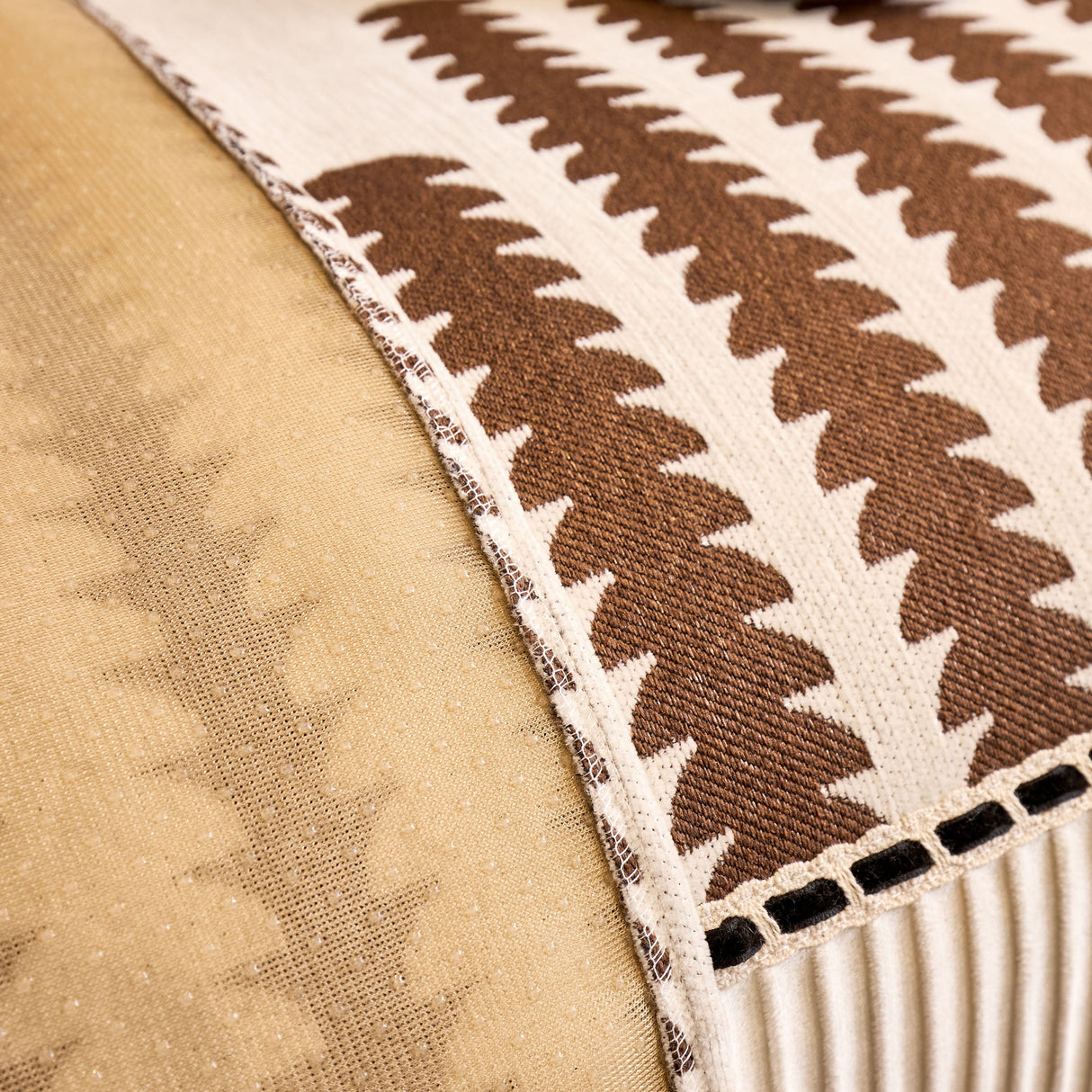 Vertical Stripes Sectional Sofa Cover Slipcover - Non-Slip, Fits L-Shape Couches