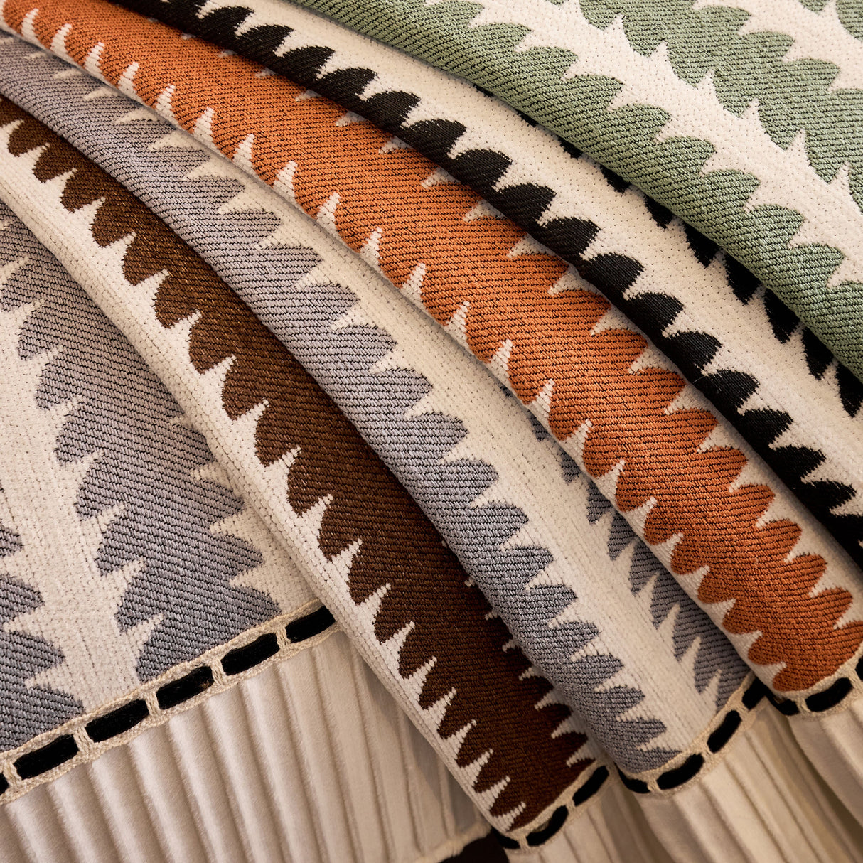 Vertical Stripes Sectional Sofa Cover Slipcover - Non-Slip, Fits L-Shape Couches