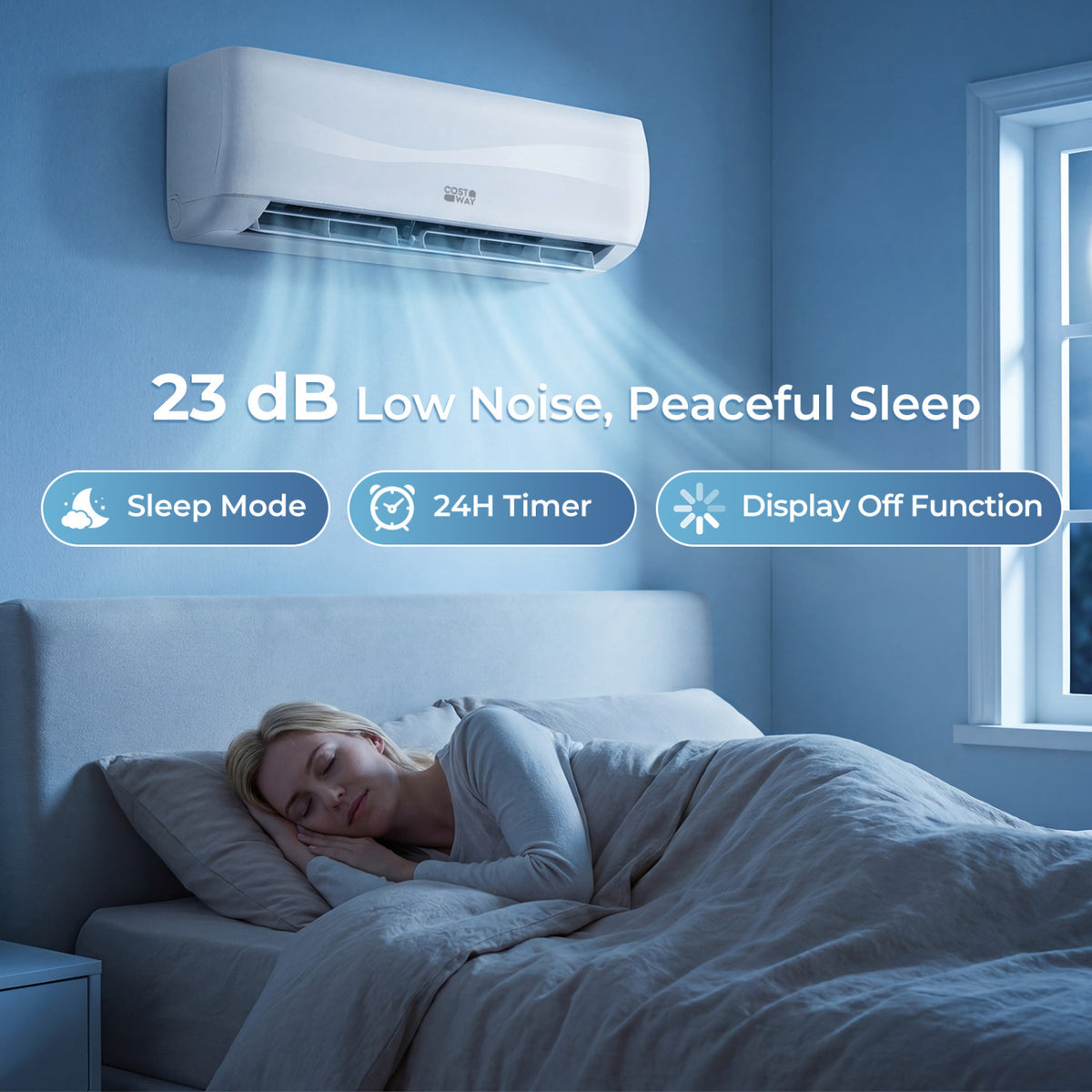 Blast Series 9100 BTU 20.5 SEER2 115V Mini Split Air Conditioner with Heat Pump