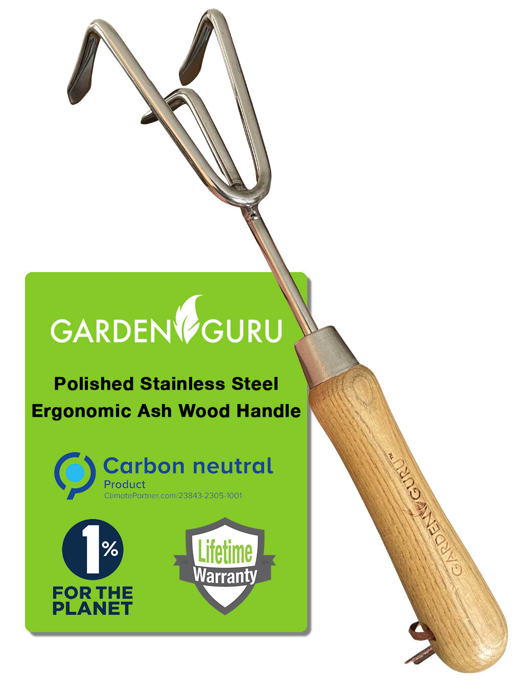 Cultivator (classic wood handle) by Garden Guru