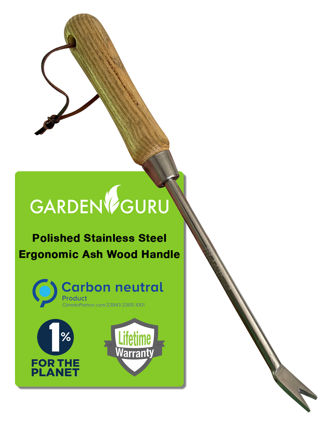 Dandelion Weeder (classic wood handle) by Garden Guru