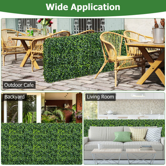 Faux Greenery Room Divider Decorative Privacy Screen Fence Hedge Wall-M