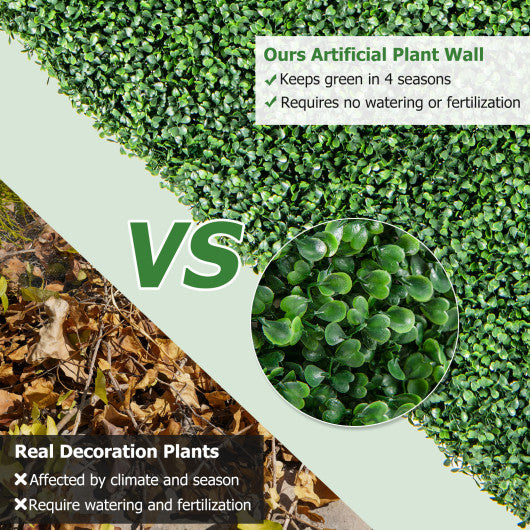 Faux Greenery Room Divider Decorative Privacy Screen Fence Hedge Wall-S