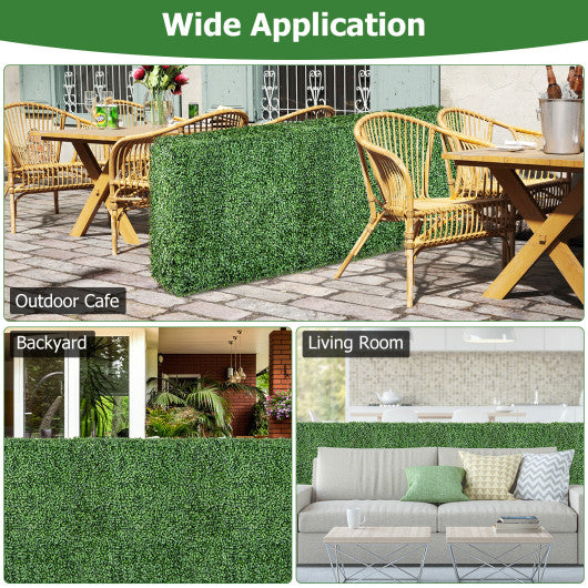 Faux Greenery Room Divider Decorative Privacy Screen Fence Hedge Wall-S