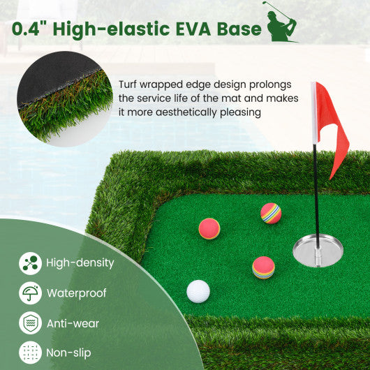 37.5 x 25.5 Inch Floating Golf Green for Pool Chipping Green Mat