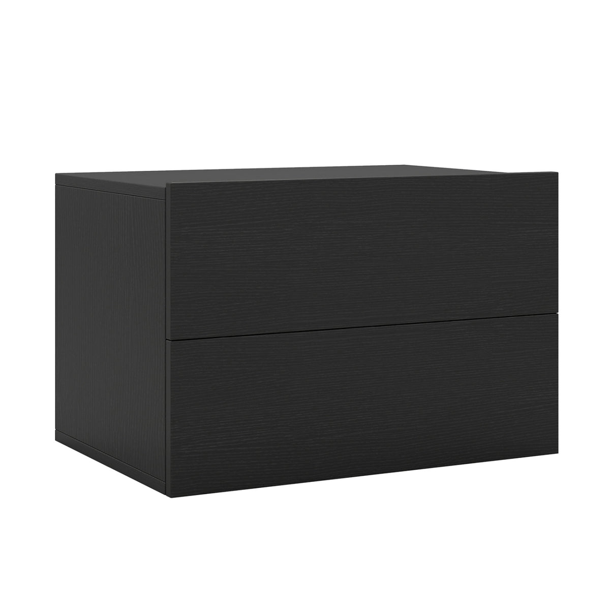 Floating Nightstand with 2 Storage Drawers Wall Mounted for Bedroom-B;ack