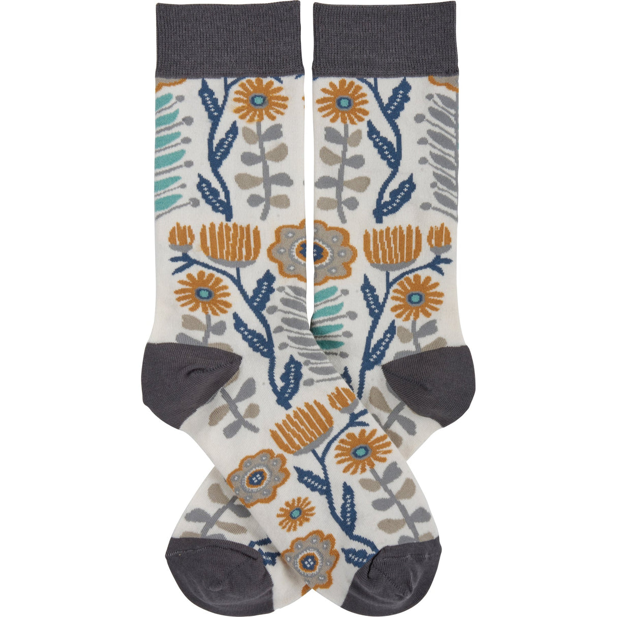 Folk Art Socks and Notebook Bundle