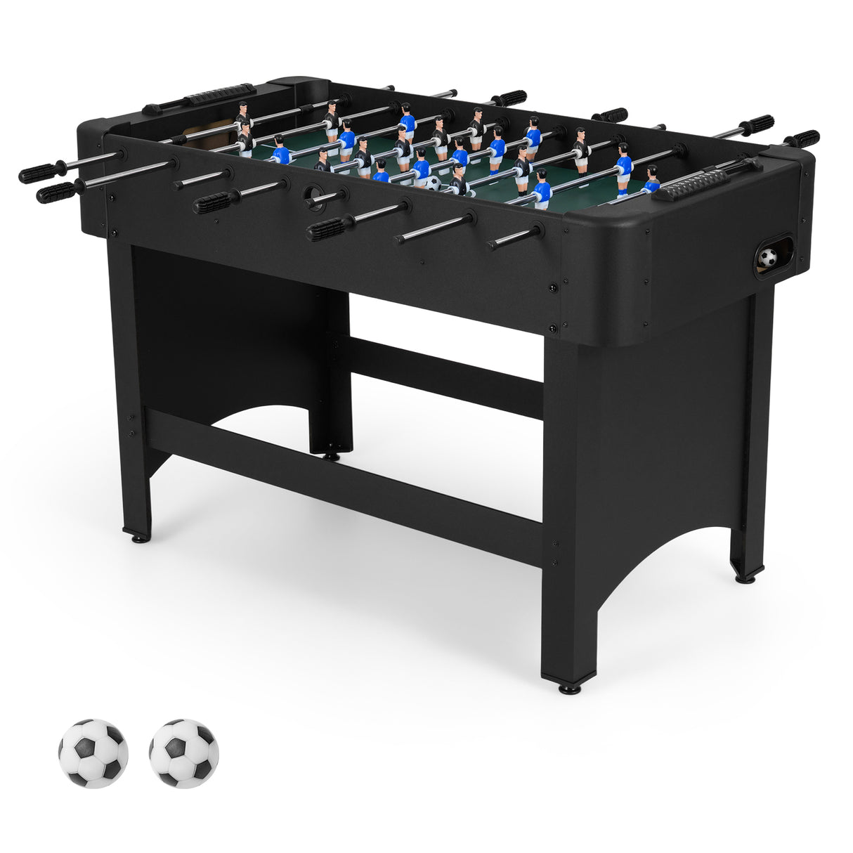 Foosball Table Competition Full Size Soccer Game Table with 22 Players-Black