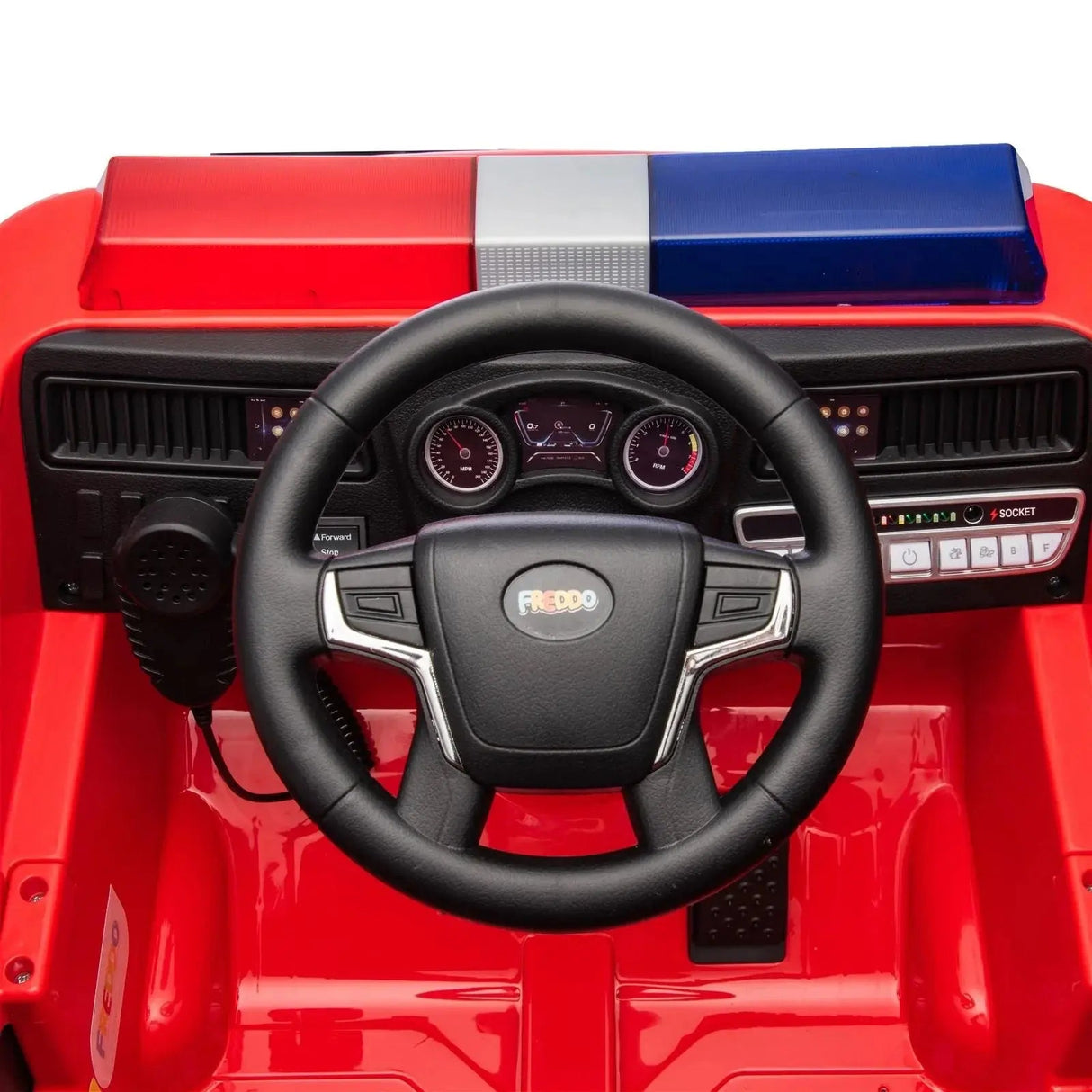 12V Freddo Fire Truck 1 Seater Ride on