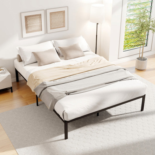 Full/Queen/King Size Metal Bed Frame Heavy Duty Support Slats Mattress Foundation-Full Size