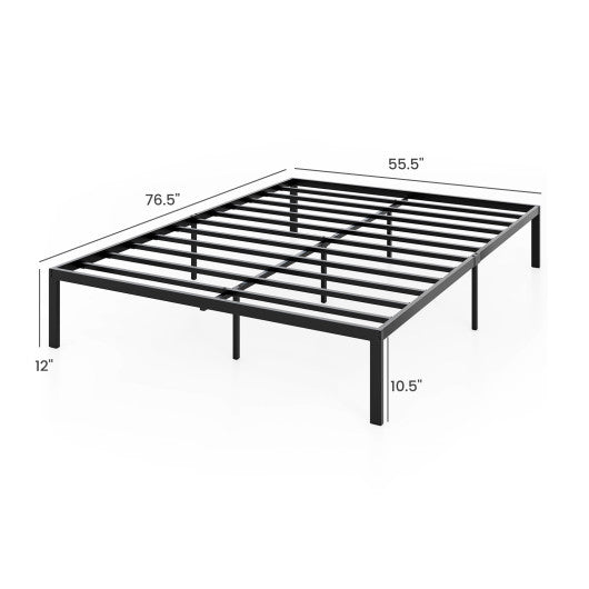 Full/Queen/King Size Metal Bed Frame Heavy Duty Support Slats Mattress Foundation-Full Size