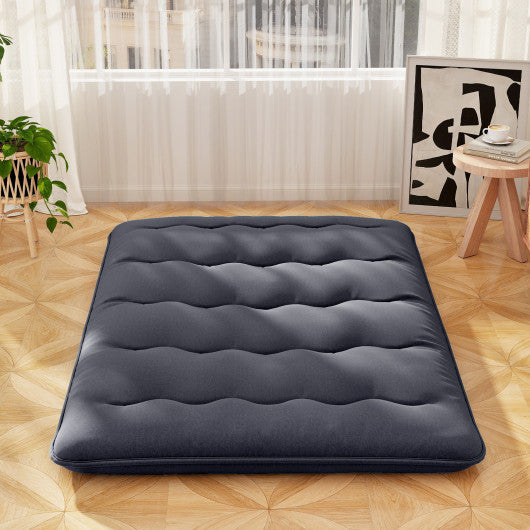 Futon Mattress with Washable Cover and Foldable Mat-Full Size