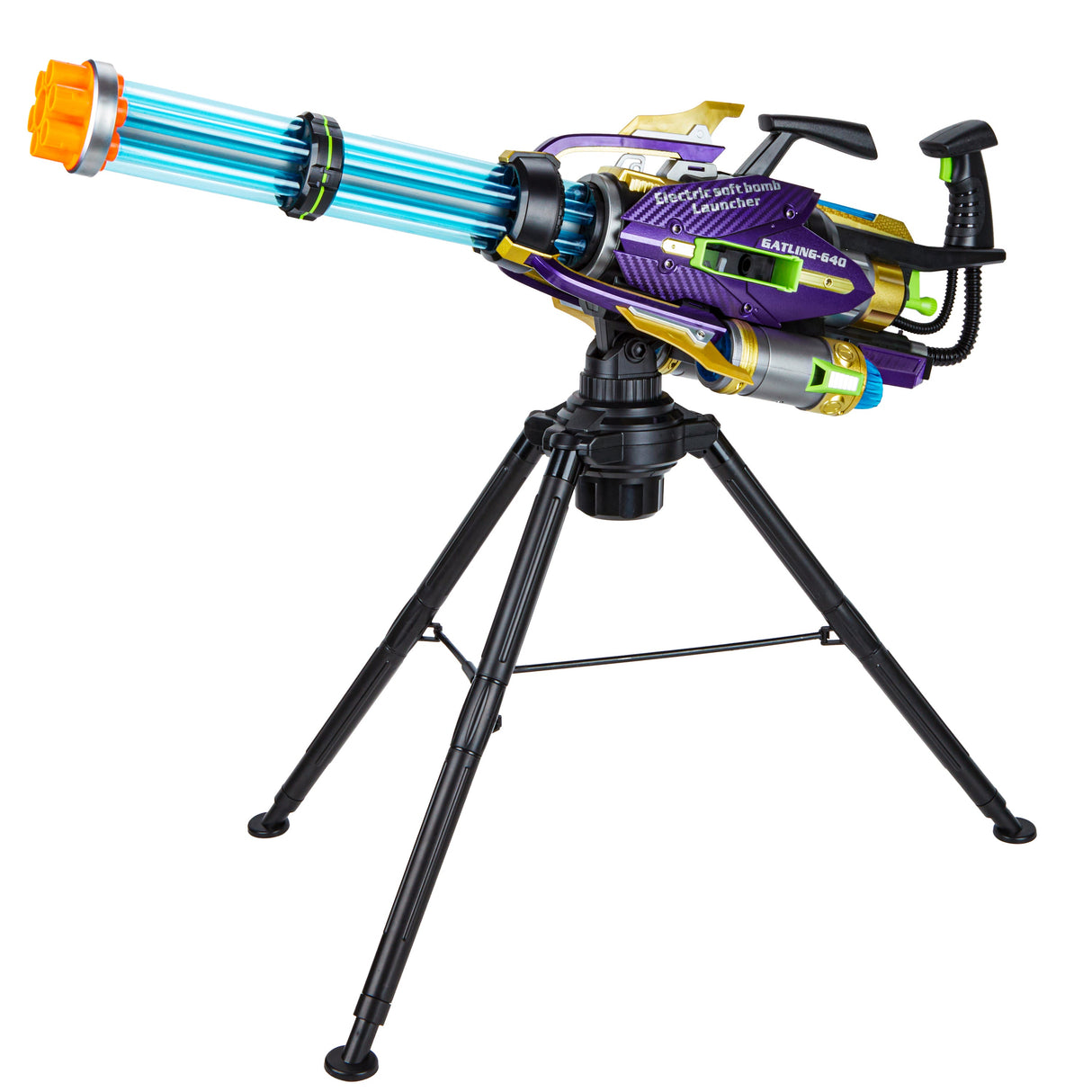 Contixo Electric Foam Dart Blaster - Gatling Style Toy Gun for Kids, Safe Soft Foam Darts, High-Speed Rotating Barrel, Ideal Gift for Action Play by Contixo
