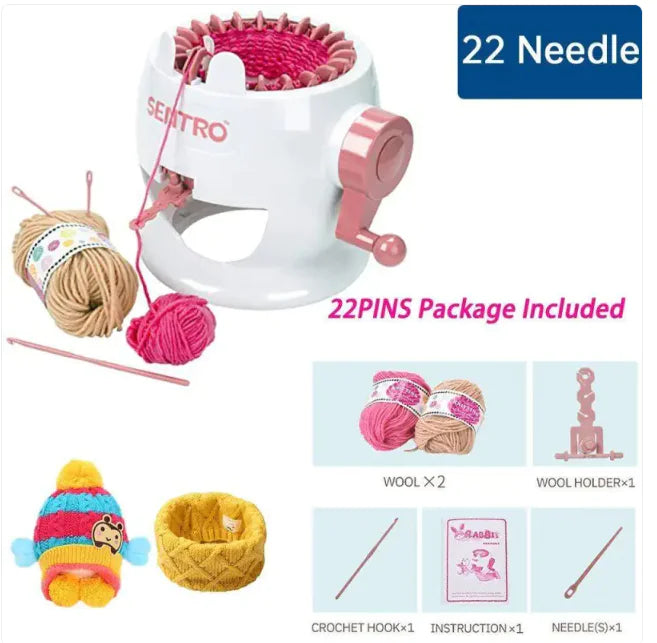 DIY Knitting Machine Smart Weaving Knit Rotating Toy Scarf Sock